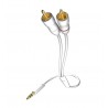 Кабель межблочный INAKUSTIK Star MP3 Audio Cable, 3.5 Phone 2RCA, 5 м