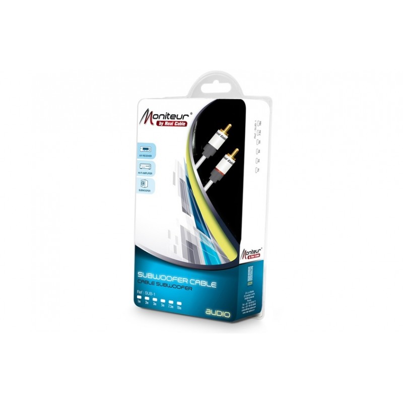 Кабель сабвуферный 1xRCA - 1xRCA Real Cable SUB-1 7.5m